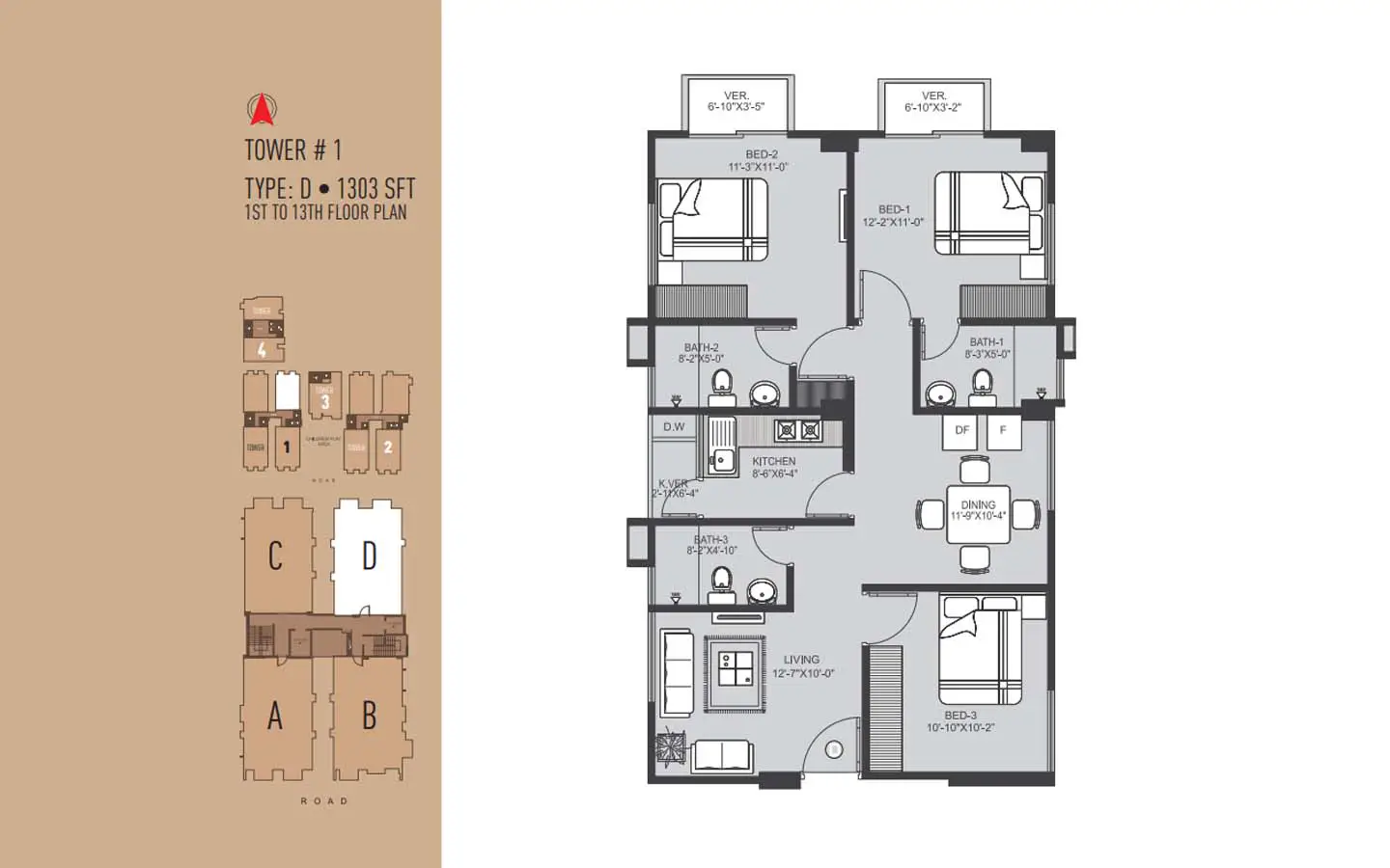 Ready flat for sale in Uttarkhan