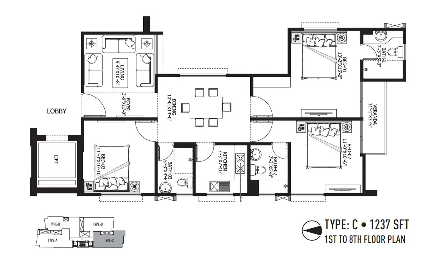 Ready flat for sale in khilkhet
