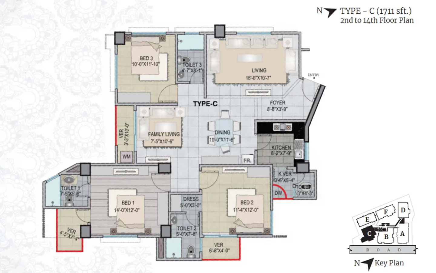 Ready flat for sale in mirpur
