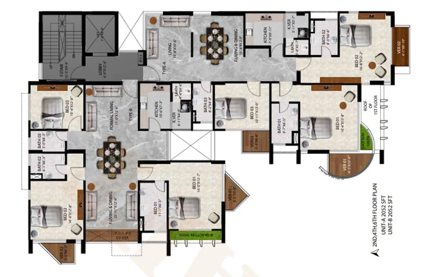 Ready flat for sale in bashundhara