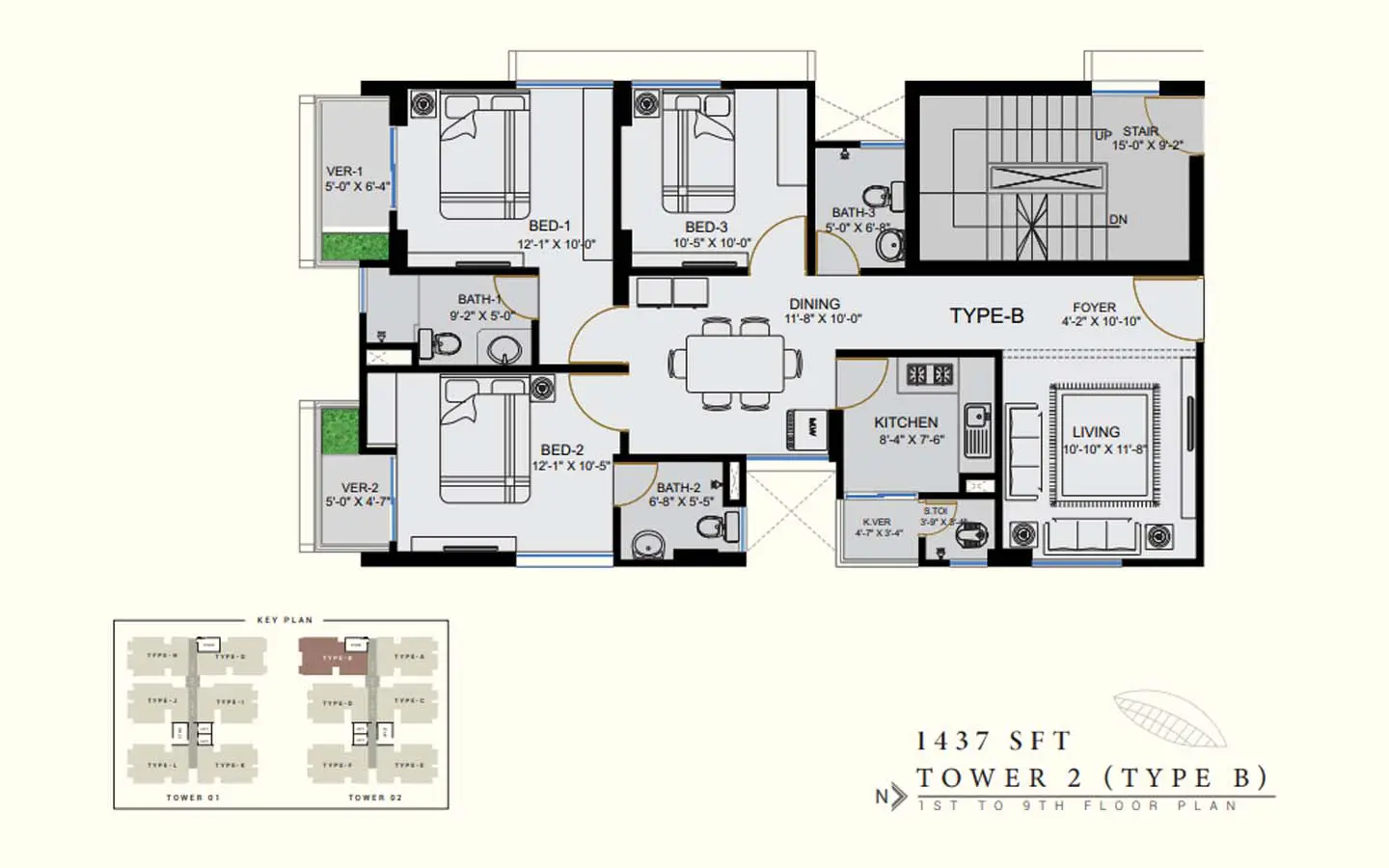 Ready flat for sale in Uttara