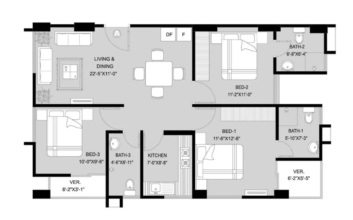 Ready flat for sale in Uttarkhan
